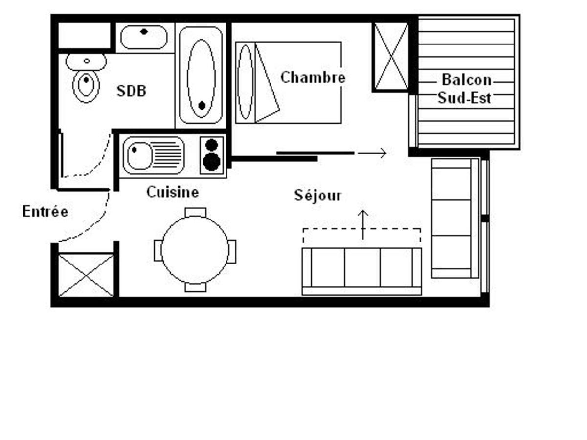 Appartement Cozy 2 Pieces - Proche Pistes Et Commerces - Balcon Sud/Est - 4 Pers - Fr-1-344-1023 サン・マルタン・ド・ベルヴィル エクステリア 写真